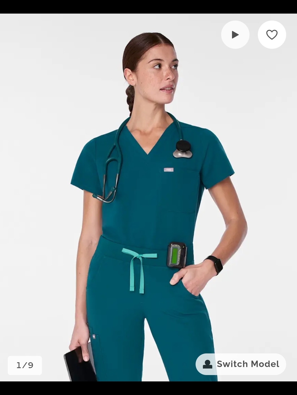 Catalina Scrub Top